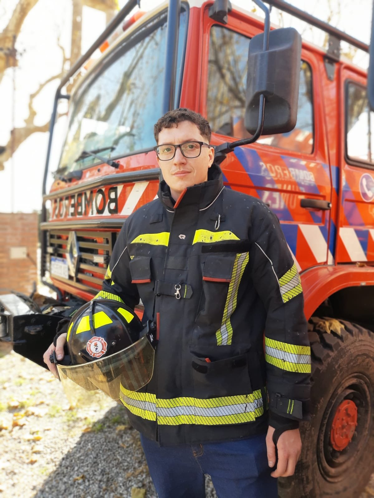 Bombero Lisandro Carbone