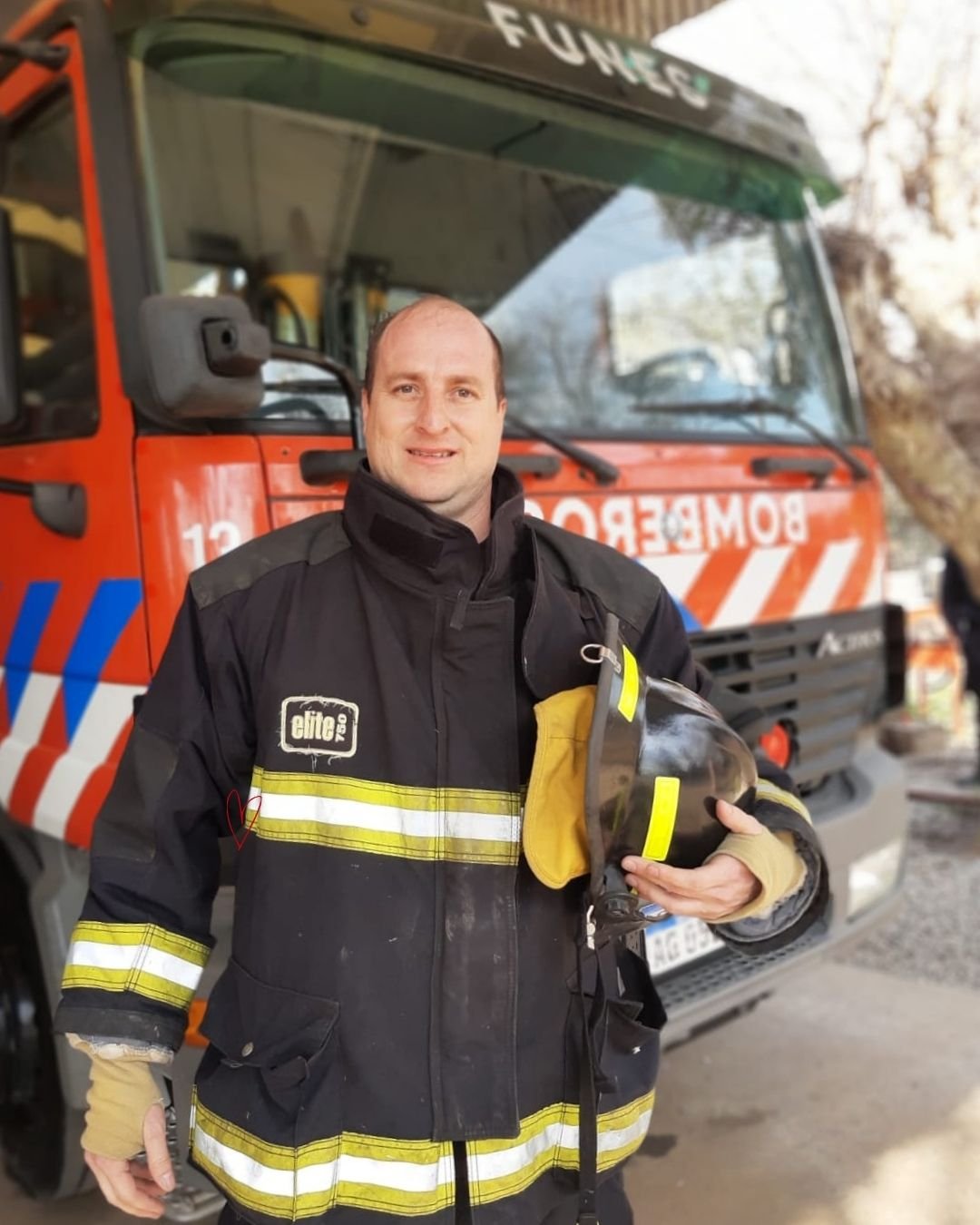 Bombero Daniel Carrasco